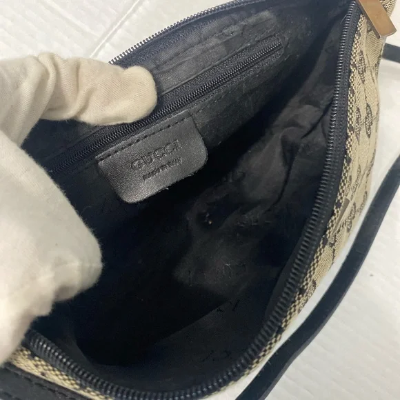 Gucci Black and Cream Shoulder Bag - Picture 9 of 12